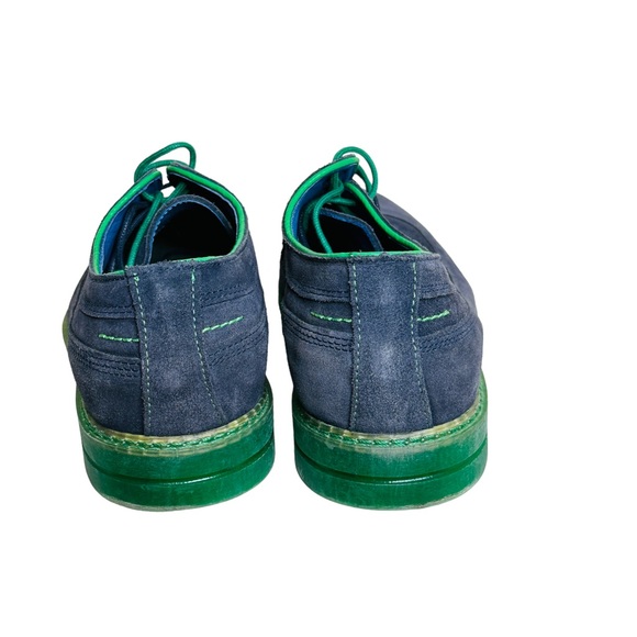 Ted Baker London Suede Oxfords Juippita Size 9 US Portugal Blue lace up - Picture 5 of 10